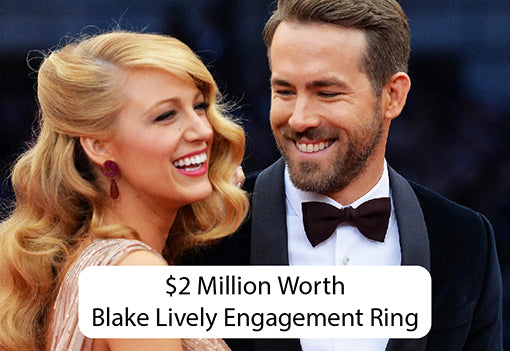 [Blake Lively Engagement Ring with oval shape diamond]-[ouros jewels]