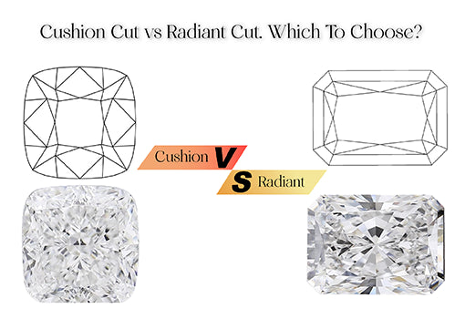 [Radiant and Cushion cut diamond comparison]-[ouros jewels]