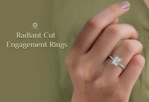Radiant diamond engagement ring for her