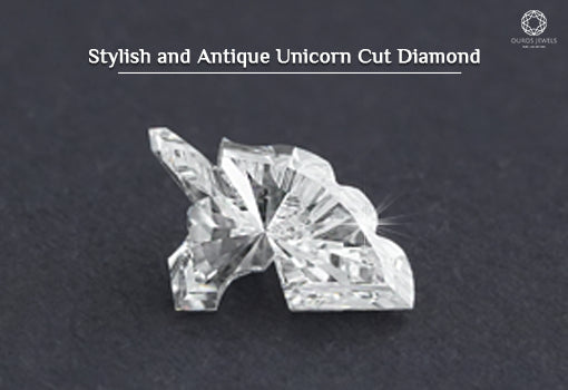 [Unicorn cut antique lab diamond]-[ouros jewels]