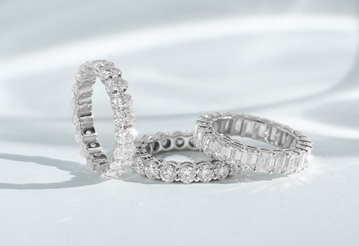 Platinum women's wedding on sale bands