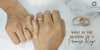 [Close-up of a couple's hands wearing promise rings with a caption 'What is the meaning of a promise ring]-[ouros jewels]