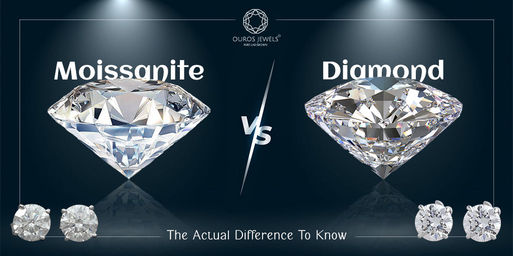 [Moissanite V/s Diamond The Actual Difference To Know]-[ouros jewels]