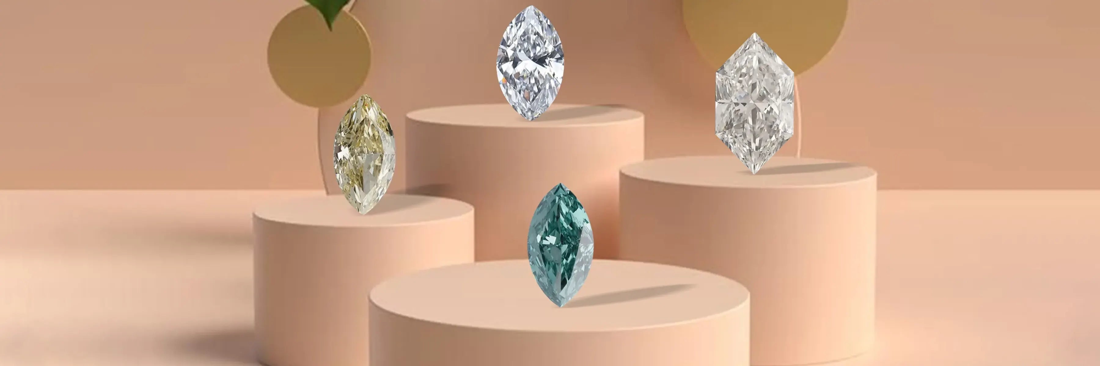 Marquise cut lab grown diamonds
