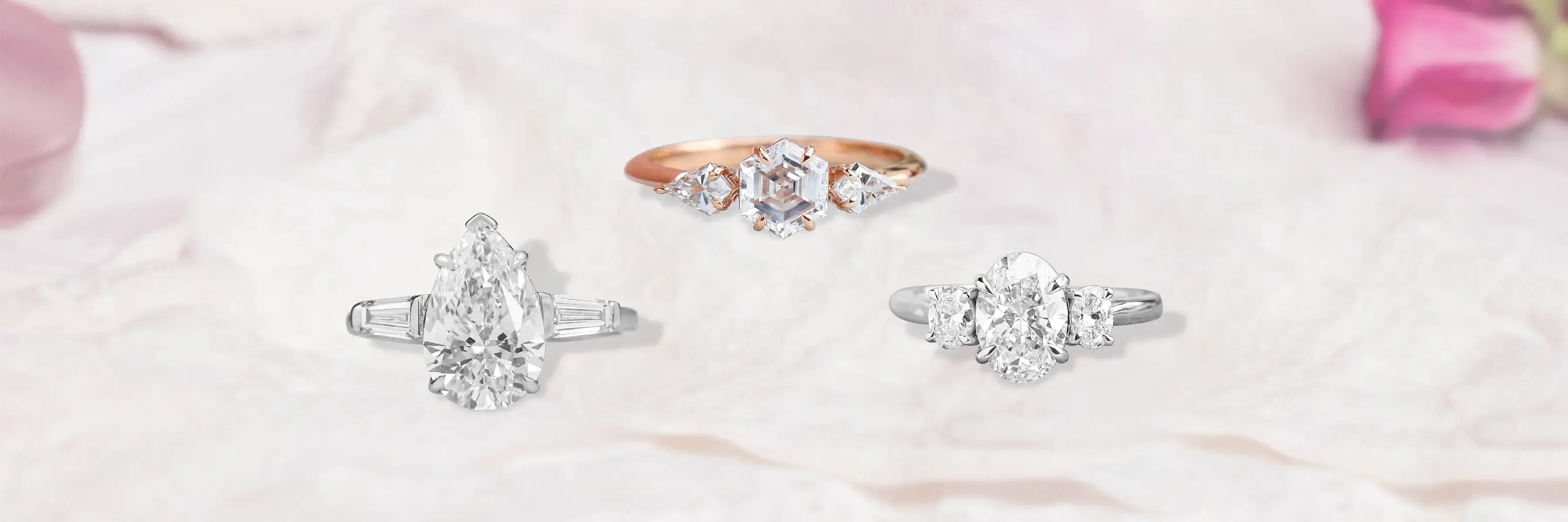Three Stone Diamond Engagement Rings