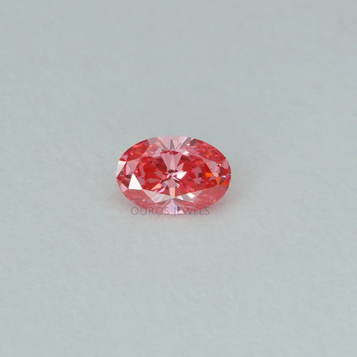 0.25 Carat Pink Oval Cut Lab Diamond