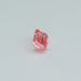 side view of pink elongated emerald cut diamond lab grown loose