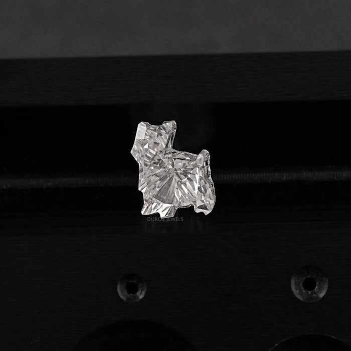 1.05 carat yorkie cut lab grown diamond