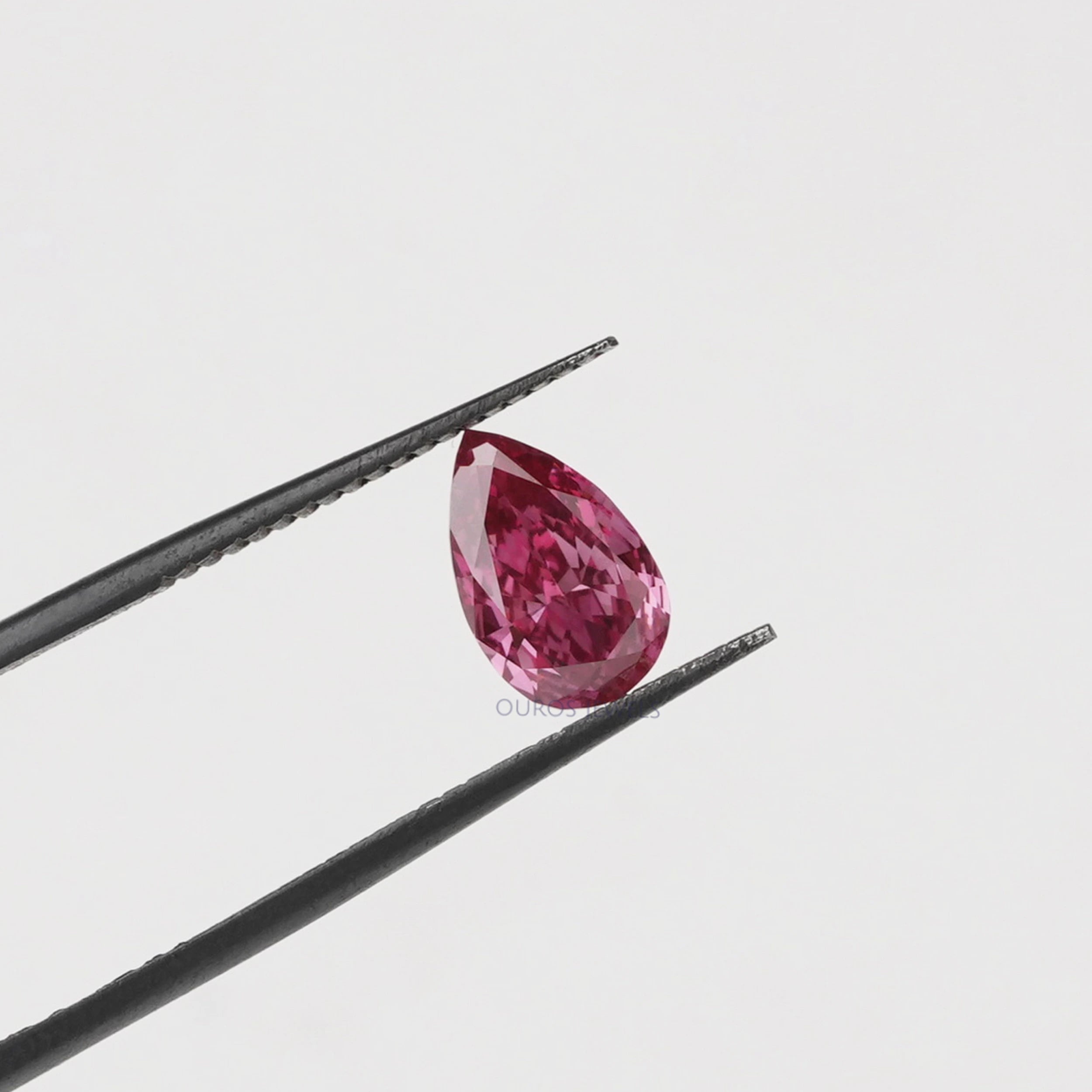 1.07 Carat Pink Pear Lab Grown Loose Diamond