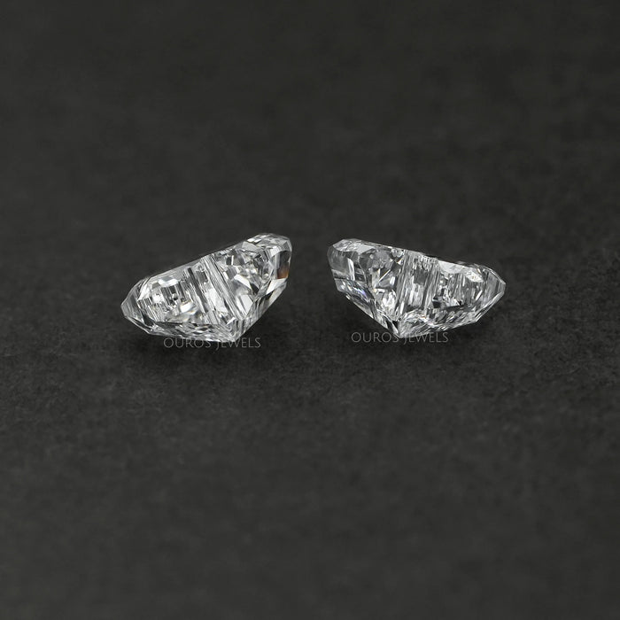 Passendes Paar Labordiamanten im Engelschliff 