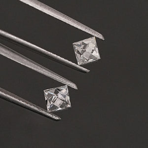 French Cut Lab Grown Diamond Matching Pair