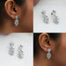 [Collage of 14K Solid Gold Diamond Earrings]-[Ouros Jewels]
