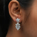 [A Women wearing Lonzenge Cut Earrings]-[Ouros Jewels]