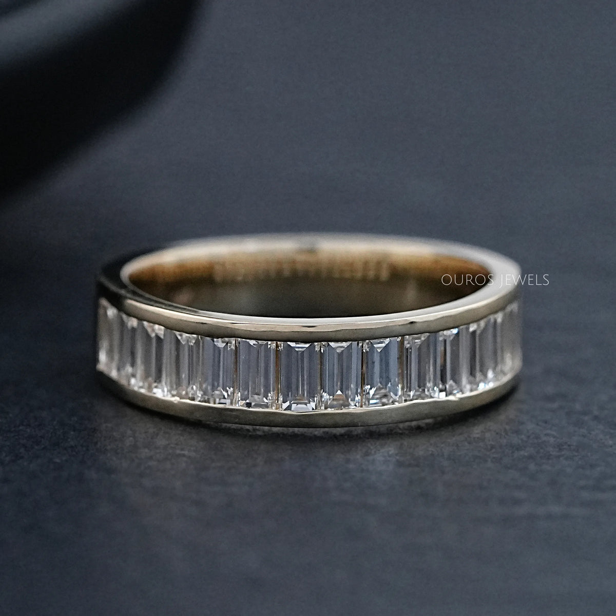 Jewellery Mens Baguette Cut Diamond Rings Baguette Diamond Mens