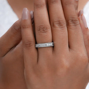 round diamond eternity wedding band