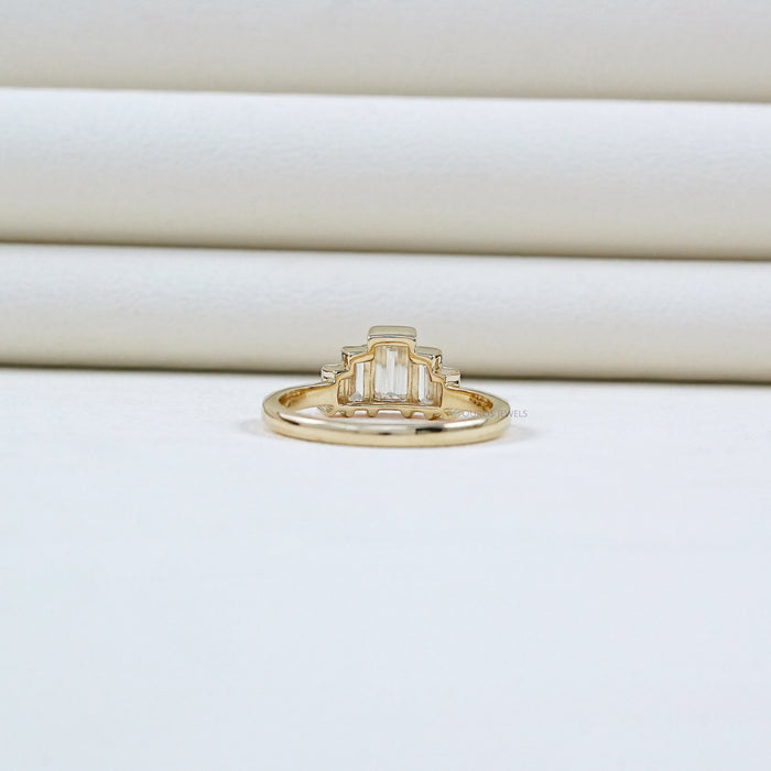 Baguette Cut Lab Grown Diamond Wedding Ring