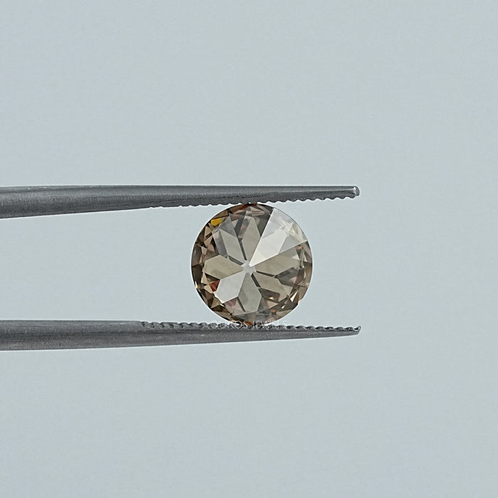 Champagne Traditional OEC Round Lab Diamond Loose