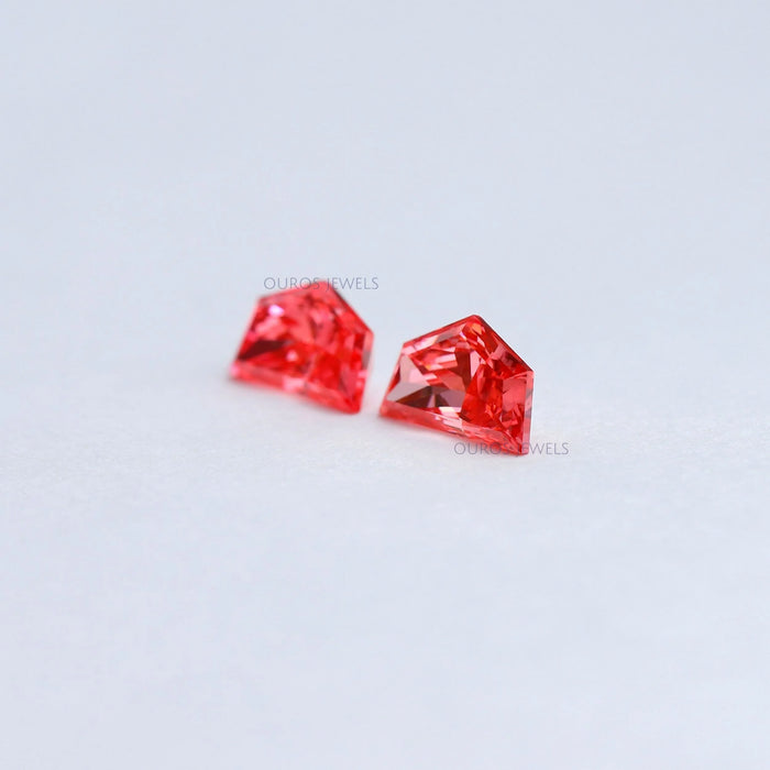 Fancy Pink Cadillac Cut Lab Diamond  Pair Loose
