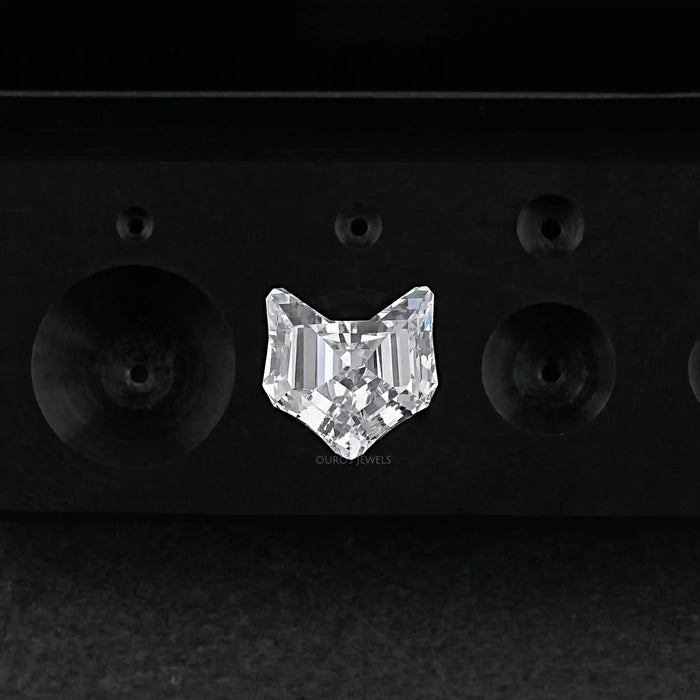 Antique Shape Cat Face Cut Lab Grown Diamond