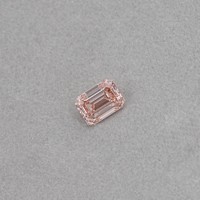 Pink Emerald Cut Lab Diamond - 10.08 CT Certified