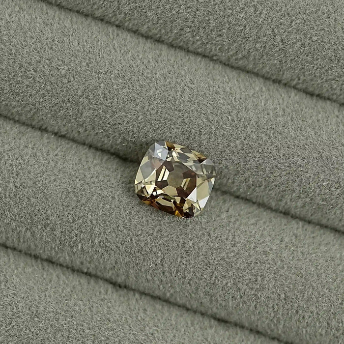 3.00 CT Champagne Old Mine Cushion Lab Grown Loose