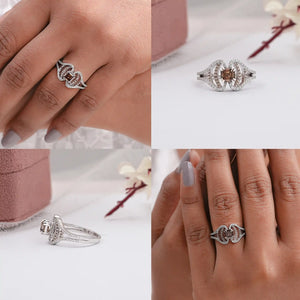 Asscher Cut Chocolate Diamond Ring