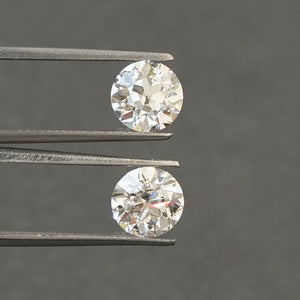 Old European Round Lab Diamond Pair