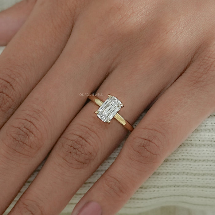 Criss Cut Lab Grown Diamond Solitaire Ring