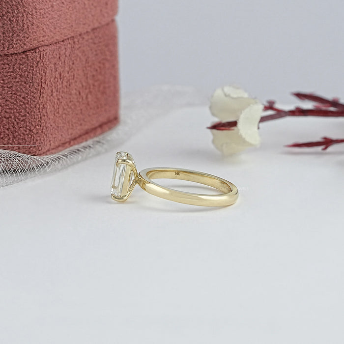 Criss Cut Lab Grown Diamond Solitaire Ring