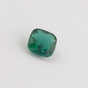 Dark Green Zambian Cushion Cut Gemstone