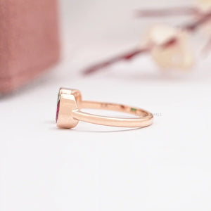 rose gold open cuff ring