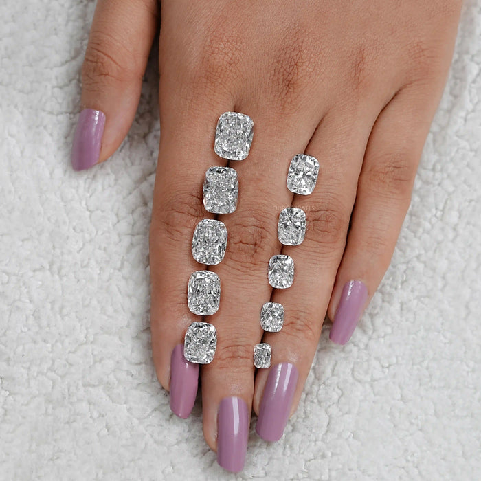 Certified Elongated Cushion Cut Lab Grown Diamond