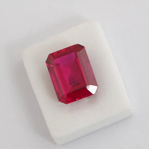 Emerald Cut Red Ruby Gemstone — Ouros Jewels