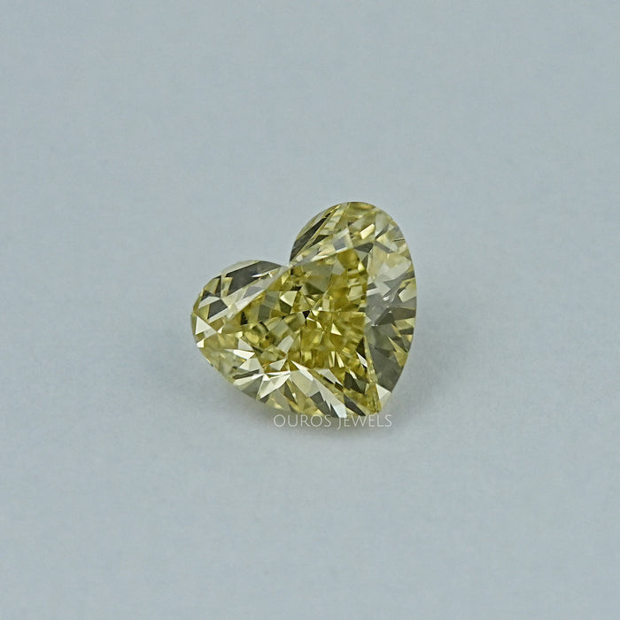 Fancy Intense Yellow Heart Lab Grown Loose Diamond