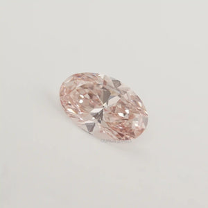 Fancy Intense Pink Oval  Cut Lab Diamond