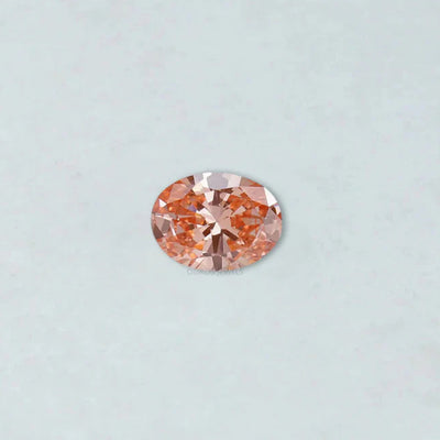 0.82 Carat Fancy Pink Vivid Oval Cut Lab Grown Diamond