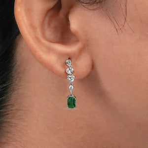 Gemstone Diamond Drop & Dangle Earrings