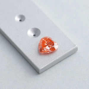 0.90 Carat Vivid Pink Heart Cut Lab Grown Diamond