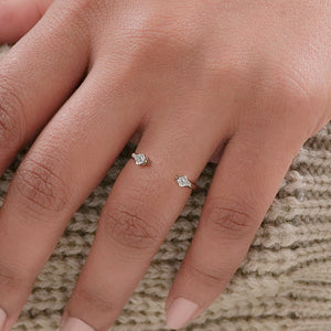 Open Cuff Lab Diamond Dainty Ring