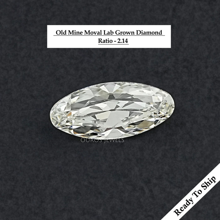 Old Mine Moval Cut Lab Grown Loose Diamond