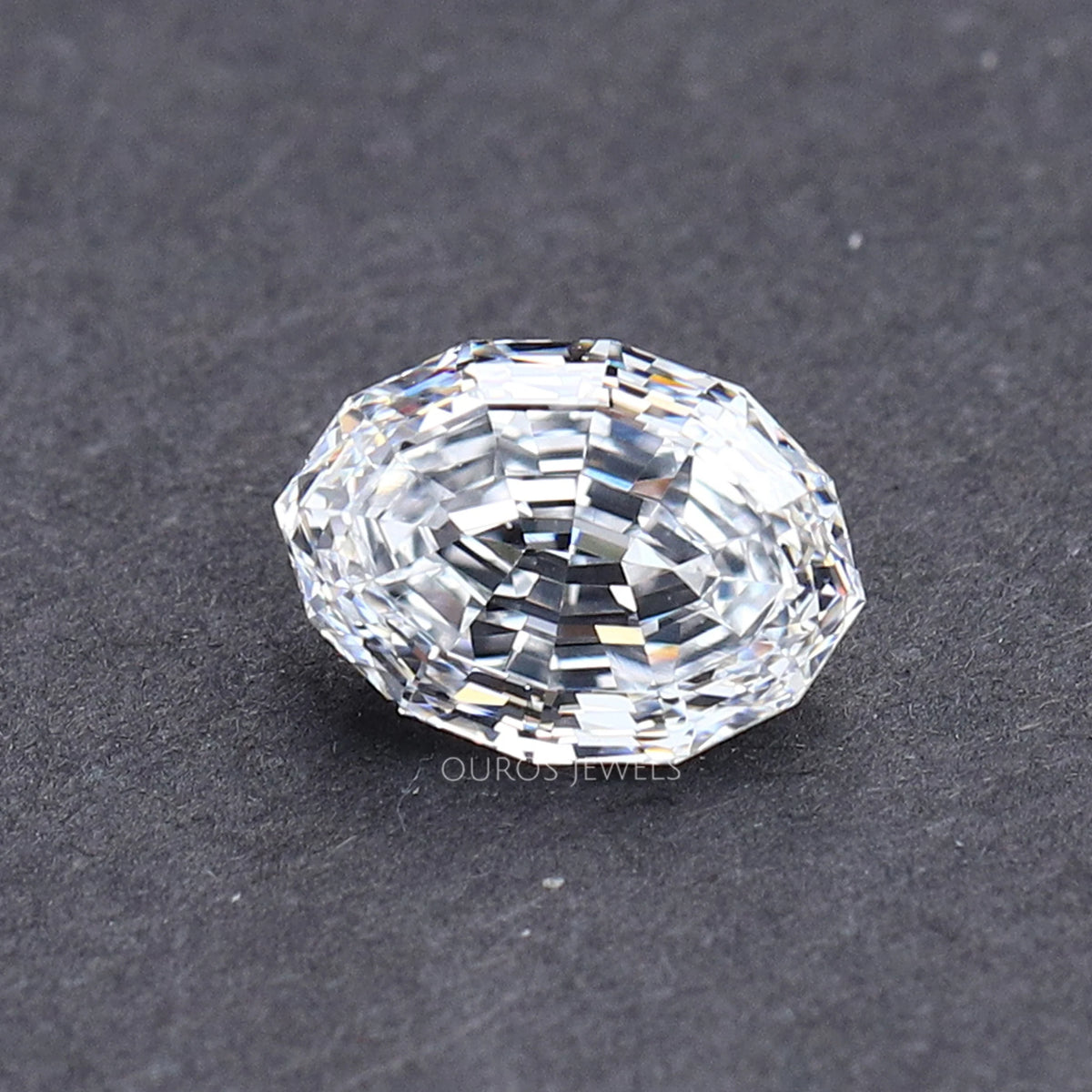 Step Cut Oval Lab Diamond Ouros Jewels