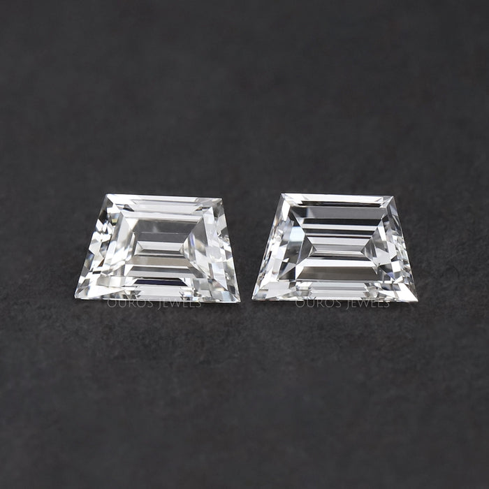 Step Cut Trapezoid Lab Grown Diamond Matching Pair