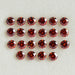 front view of red round cut loose lab grown diamond gemstones