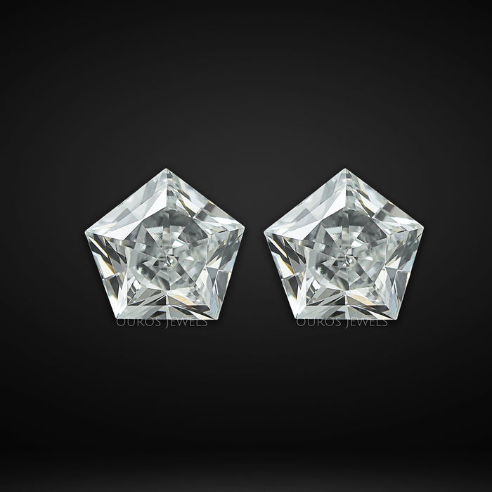Antique Shape Pentagon Diamond Pair