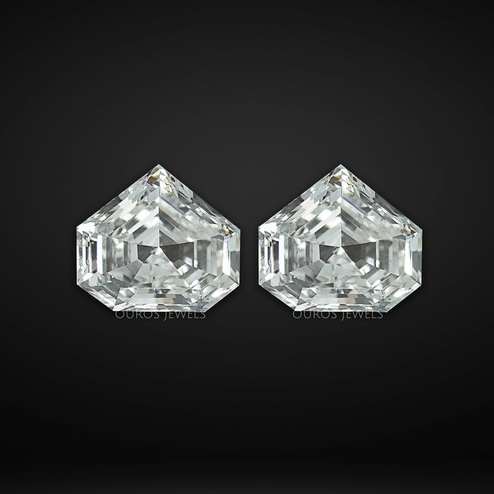 Step Cut  Bullet Shape  Lab Diamond Matching Pair