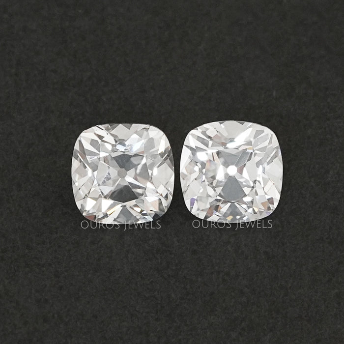 Old Mine Cushion Cut  Lab Grown Diamond For Pair