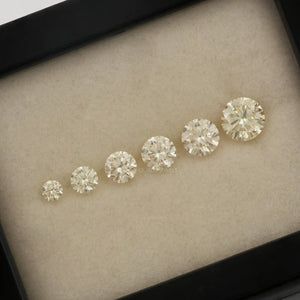 Brilliant Fancy Round Yellow Lab Diamonds