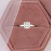 igi certified cushion cut lab diamond engagement ring in jewelry box