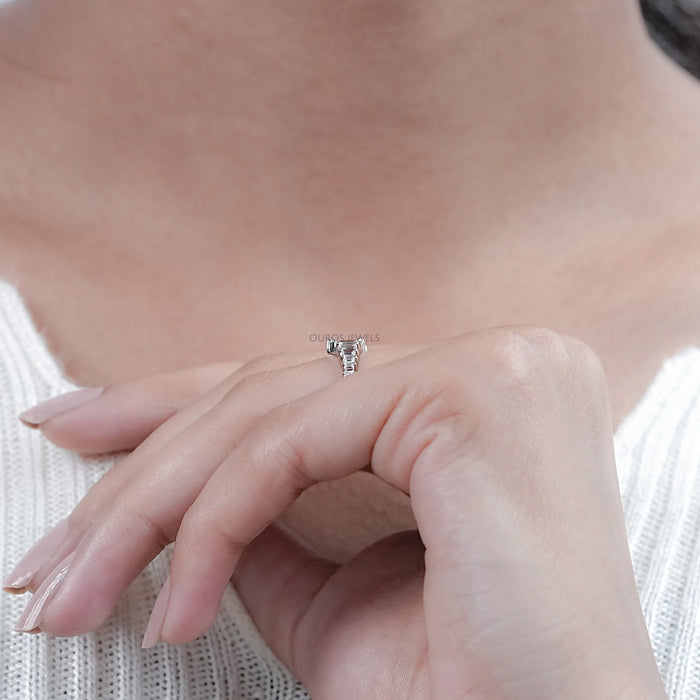 Baguette Cut Diamond Wedding Ring