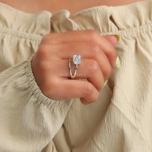 Criss Cut Lab Grown Diamond Solitaire Ring